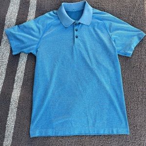 Men’s lululemon blue metal vent tech polo, size M